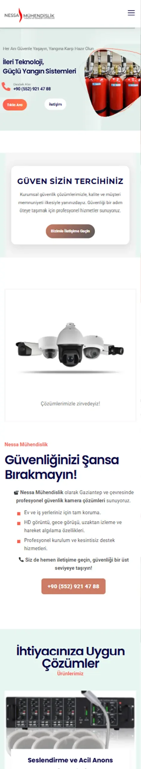 Nessa Mühendislik mobil görünümü