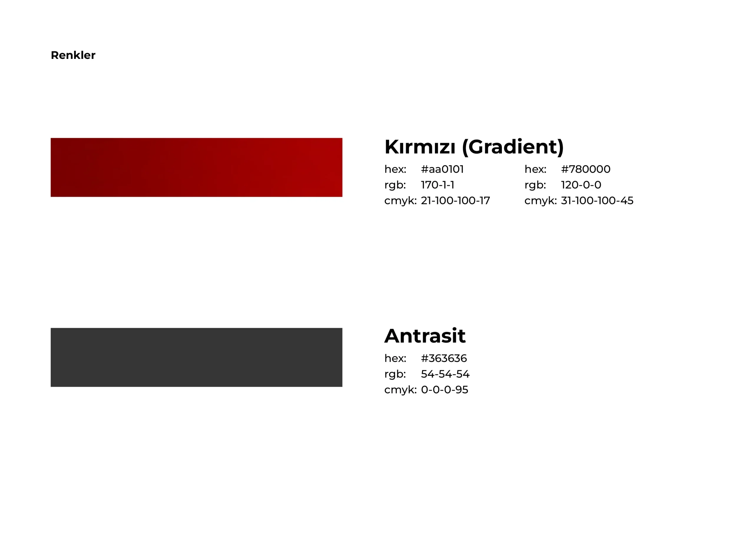 Aseller Sigorta Kurumsal Renk Paleti