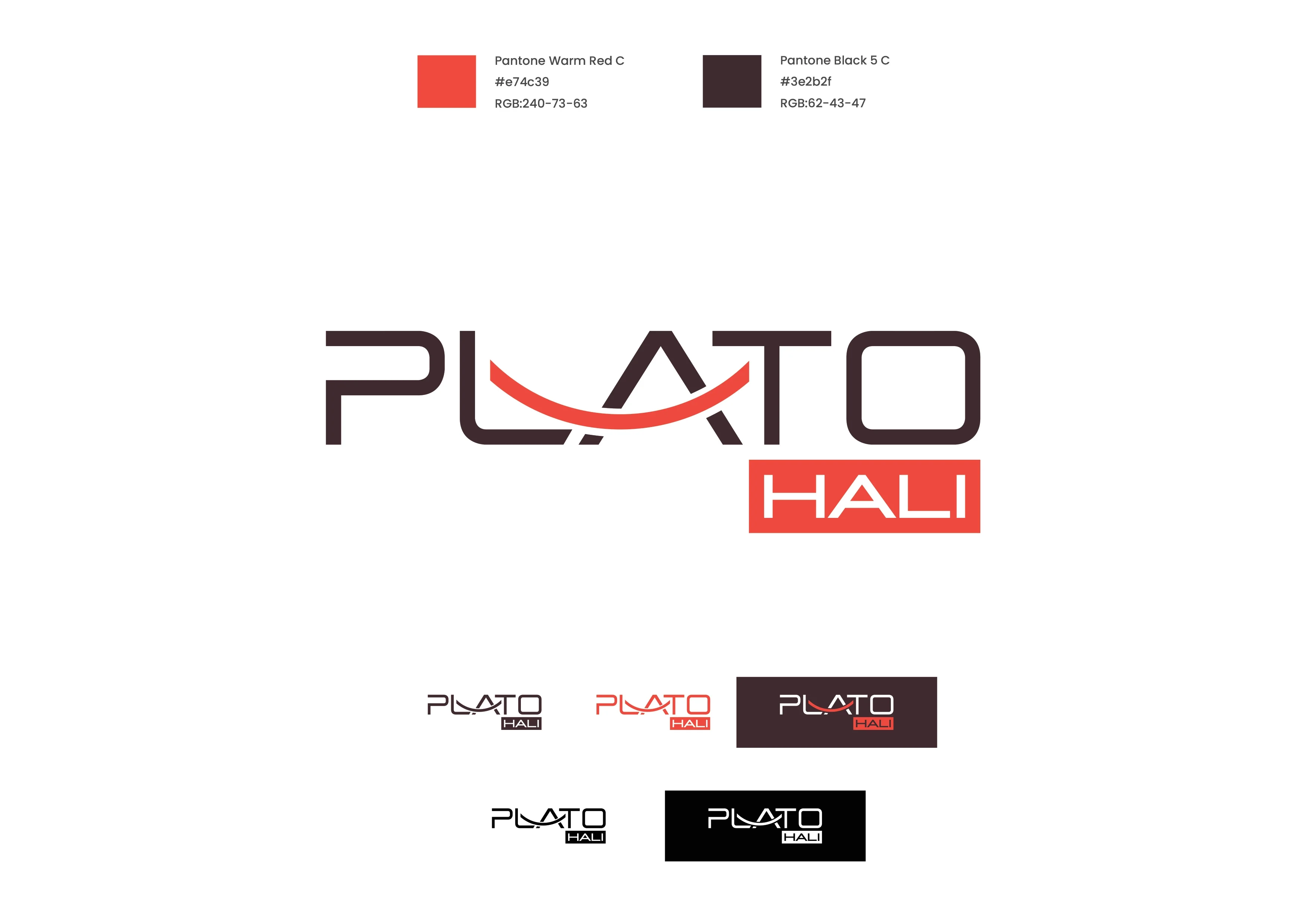 Plato Halı Logo ve Renk Varyasyonları