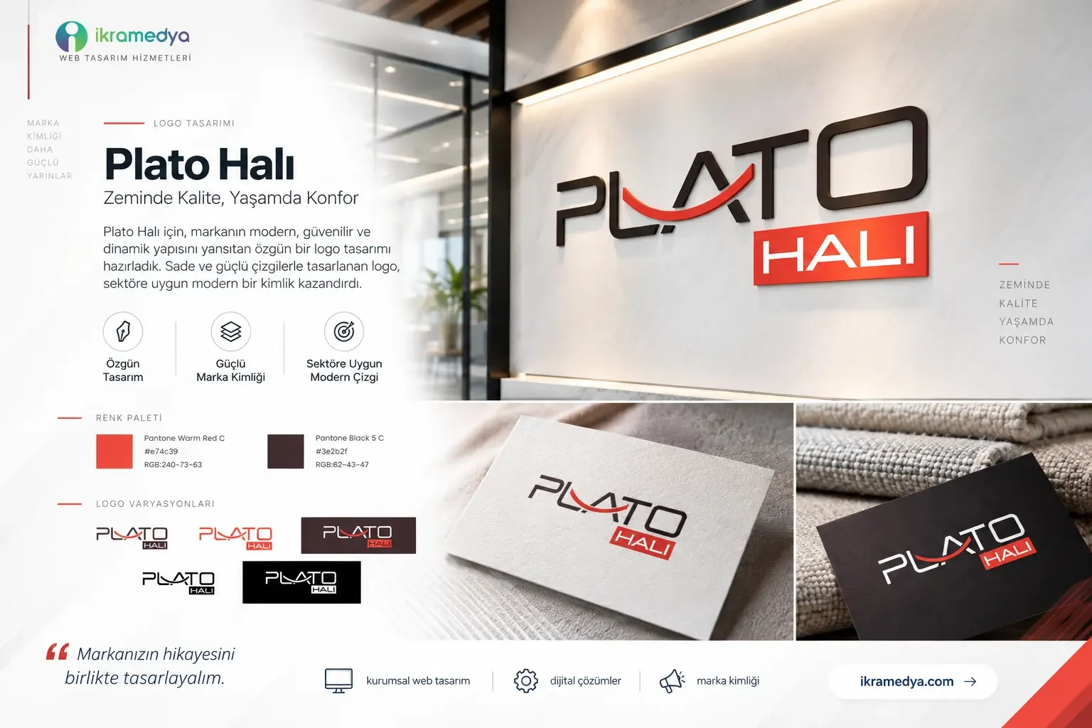 Plato Halı Kurumsal Logo Tasarımı