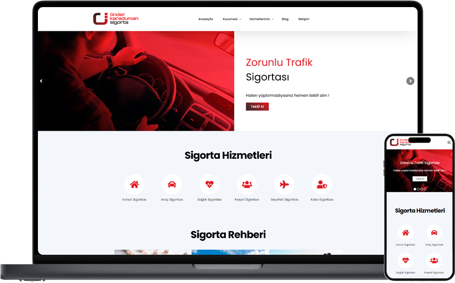 Sigorta şirketi web tasarımı